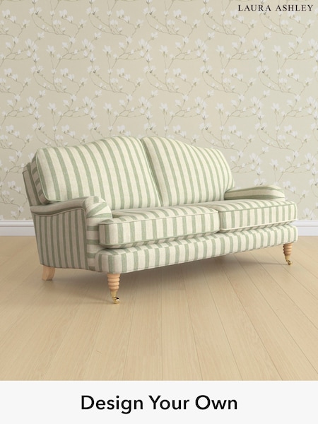 Kinsham Stripe/Hedgerow Green Lynden By Laura Ashley (W47386) | £1,350