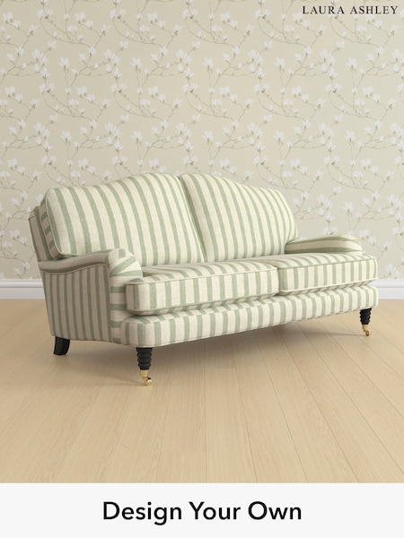 Kinsham Stripe/Hedgerow Green Lynden By Laura Ashley (W47386) | £1,275