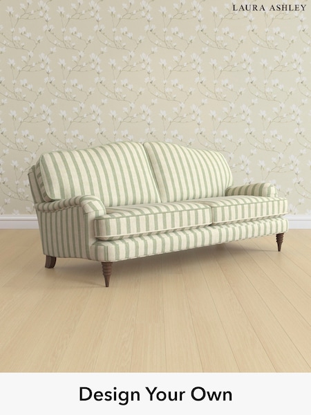 Kinsham Stripe/Hedgerow Green Lynden By Laura Ashley (W47386) | £1,375