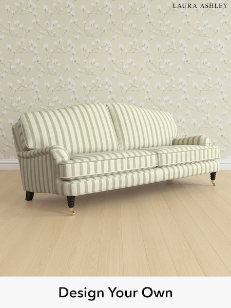 Kinsham Stripe/Hedgerow Green Lynden By Laura Ashley (W47386) | £1,500