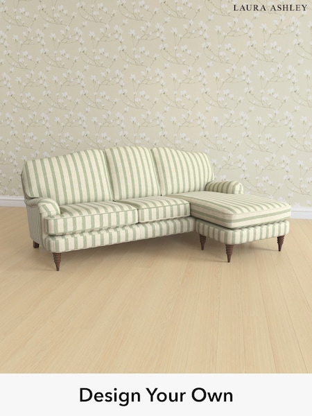 Kinsham Stripe/Hedgerow Green Lynden By Laura Ashley (W47386) | £2,300