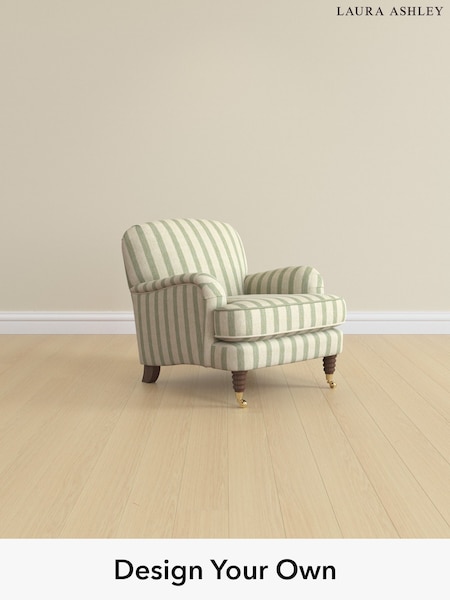 Kinsham Stripe/Hedgerow Green Lynden Scatter Back By Laura Ashley (W47387) | £850