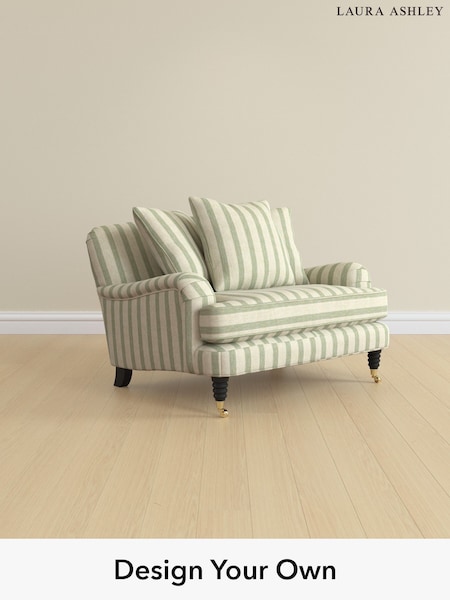 Kinsham Stripe/Hedgerow Green Lynden Scatter Back By Laura Ashley (W47387) | £1,075