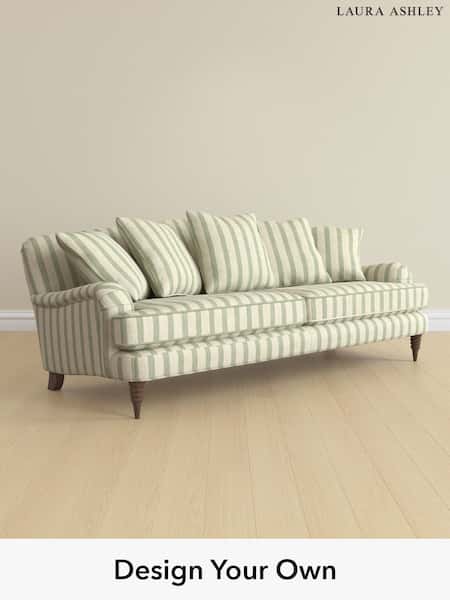Kinsham Stripe/Hedgerow Green Lynden Scatter Back By Laura Ashley (W47387) | £1,575