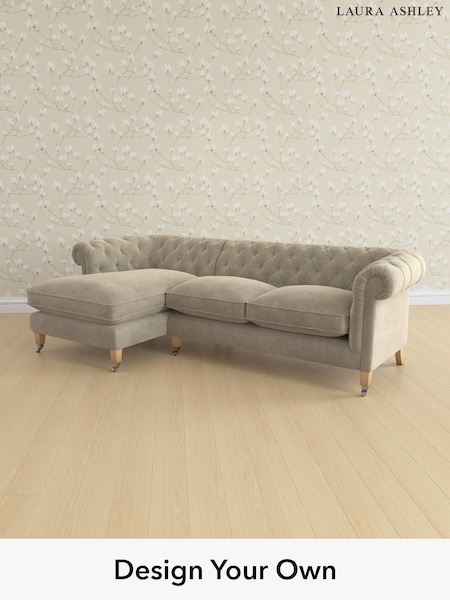 Lundar Chenille/Truffle Natural Penarth By Laura Ashley (W47393) | £2,575