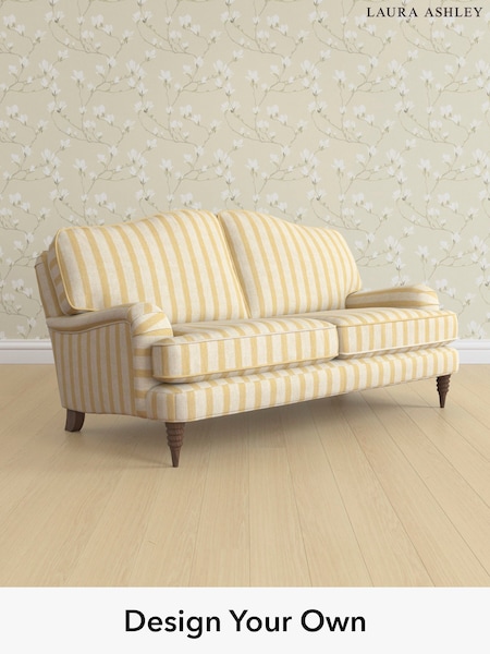 Kinsham Stripe/Ochre Yellow Lynden By Laura Ashley (W47394) | £1,275