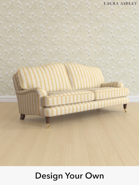 Kinsham Stripe/Ochre Yellow Lynden By Laura Ashley (W47394) | £1,375