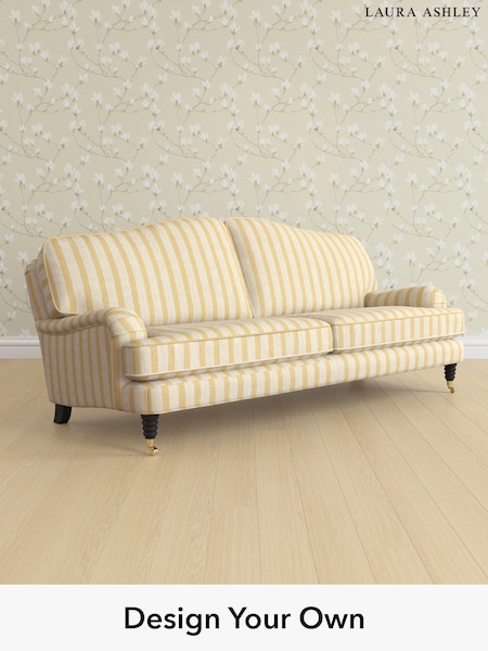 Kinsham Stripe/Ochre Yellow Lynden By Laura Ashley (W47394) | £1,500