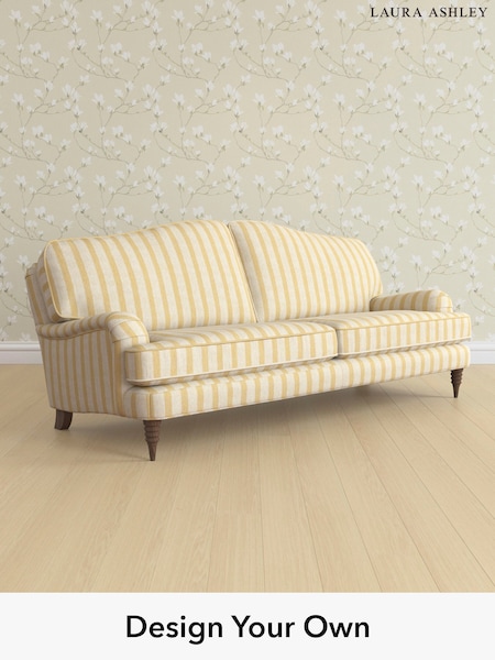 Kinsham Stripe/Ochre Yellow Lynden By Laura Ashley (W47394) | £1,500