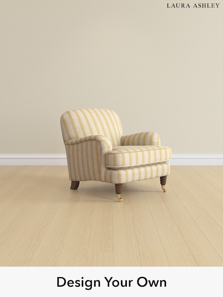 Kinsham Stripe/Ochre Yellow Lynden Scatter Back By Laura Ashley (W47395) | £850