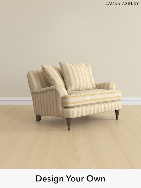Kinsham Stripe/Ochre Yellow Lynden Scatter Back By Laura Ashley (W47395) | £1,075