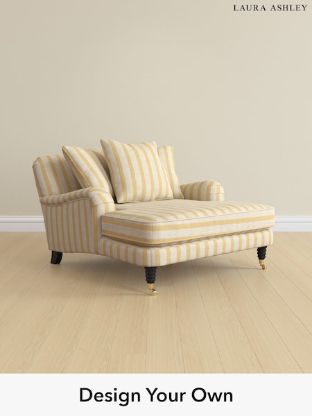 Kinsham Stripe/Ochre Yellow Lynden Scatter Back By Laura Ashley (W47395) | £1,175