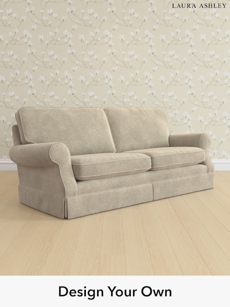 Lundar Chenille/Truffle Natural Padstow By Laura Ashley (W47397) | £1,425