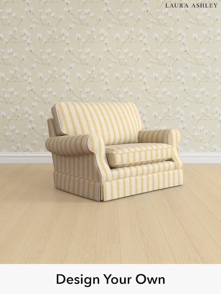 Kinsham Stripe/Ochre Yellow Padstow By Laura Ashley (W47416) | £1,050