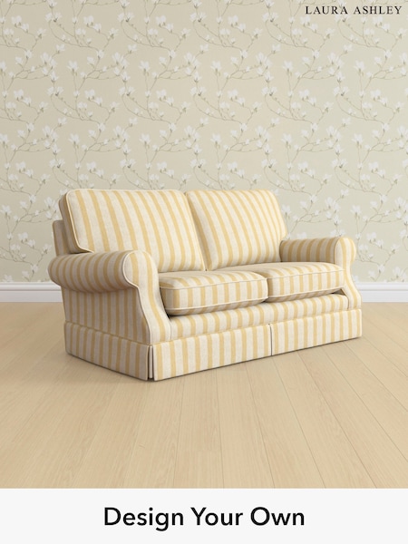 Kinsham Stripe/Ochre Yellow Padstow By Laura Ashley (W47416) | £1,225