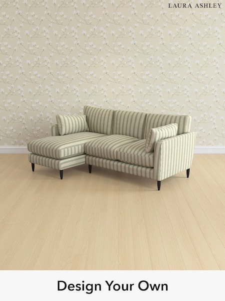 Kinsham Stripe/Hedgerow Green Radcliffe By Laura Ashley (W47460) | £2,475