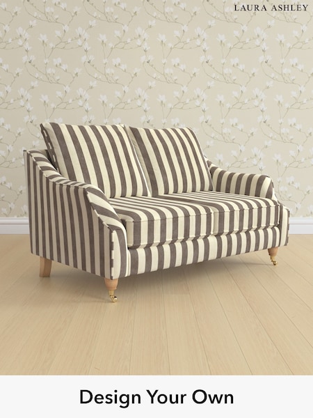 Orla Stripe/Dark Truffle Natural Beverley By Laura Ashley (W47551) | £1,375