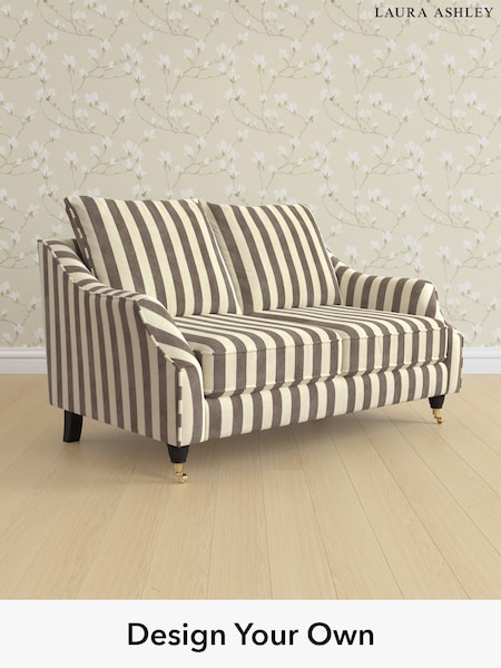Orla Stripe/Dark Truffle Natural Beverley By Laura Ashley (W47551) | £1,375