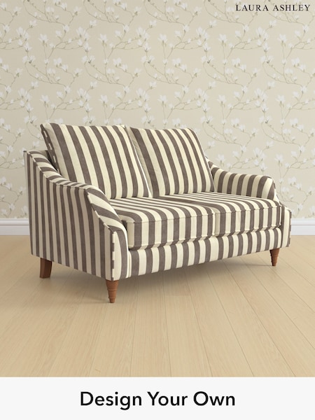 Orla Stripe/Dark Truffle Natural Beverley By Laura Ashley (W47551) | £1,375