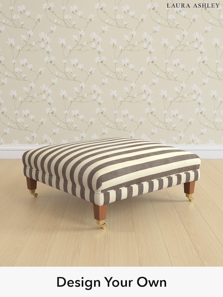 Orla Stripe/Dark Truffle Natural Chatsworth By Laura Ashley (W47558) | £650