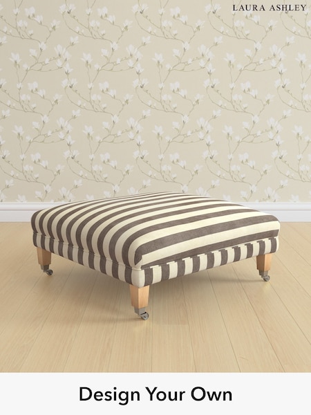 Orla Stripe/Dark Truffle Natural Chatsworth By Laura Ashley (W47558) | £650