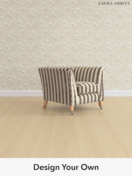 Orla Stripe/Dark Truffle Natural Chatsworth By Laura Ashley (W47558) | £1,000