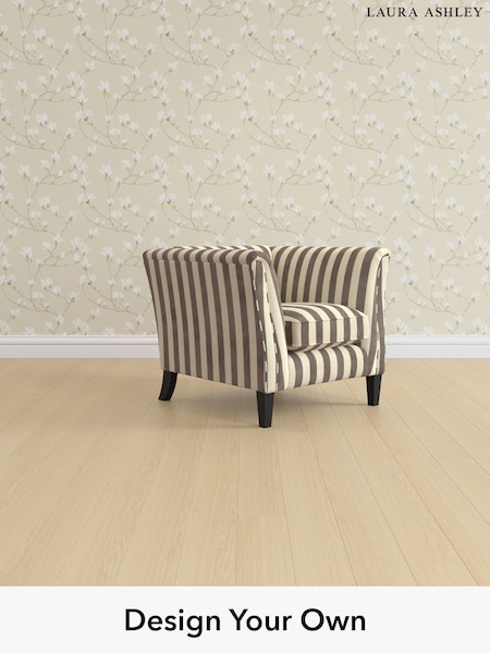 Orla Stripe/Dark Truffle Natural Chatsworth By Laura Ashley (W47558) | £1,000