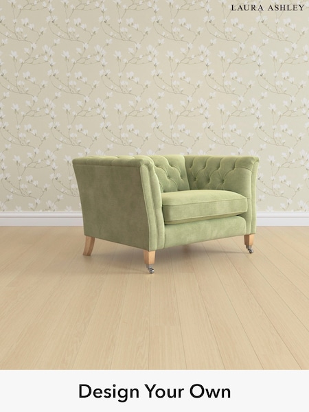 Orla/Pale Hedgerow Green Chatsworth Button Back By Laura Ashley (W47592) | £1,200