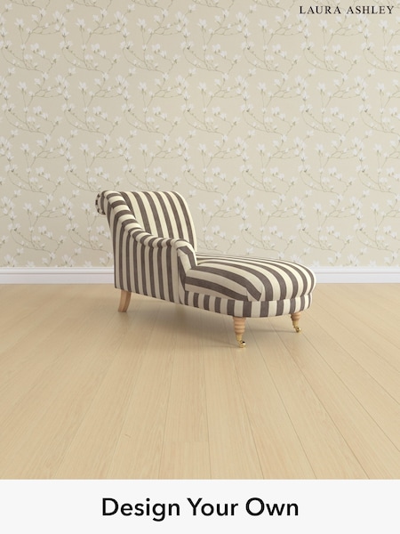 Orla Stripe/Dark Truffle Natural Lynden Scatter Back By Laura Ashley (W47629) | £1,250