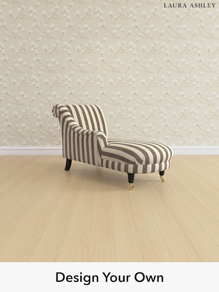 Orla Stripe/Dark Truffle Natural Lynden Scatter Back By Laura Ashley (W47629) | £1,250