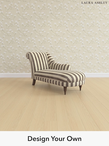 Orla Stripe/Dark Truffle Natural Lynden Scatter Back By Laura Ashley (W47629) | £1,250