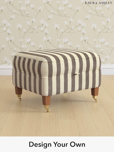 Orla Stripe/Dark Truffle Natural Marford By Laura Ashley (W47637) | £600