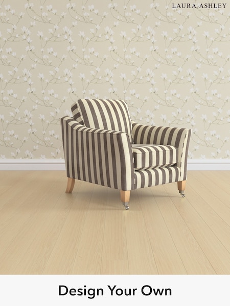 Orla Stripe/Dark Truffle Natural Marford By Laura Ashley (W47637) | £875