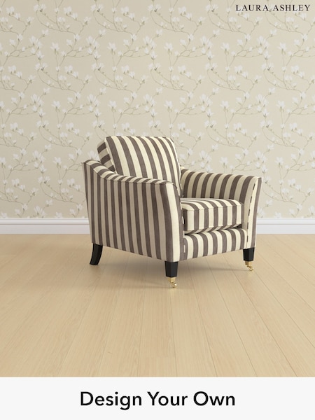 Orla Stripe/Dark Truffle Natural Marford By Laura Ashley (W47637) | £875