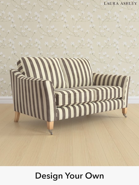 Orla Stripe/Dark Truffle Natural Marford By Laura Ashley (W47637) | £1,225
