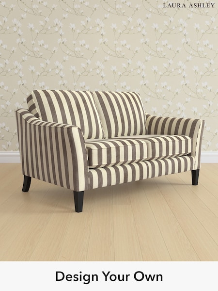 Orla Stripe/Dark Truffle Natural Marford By Laura Ashley (W47637) | £1,225