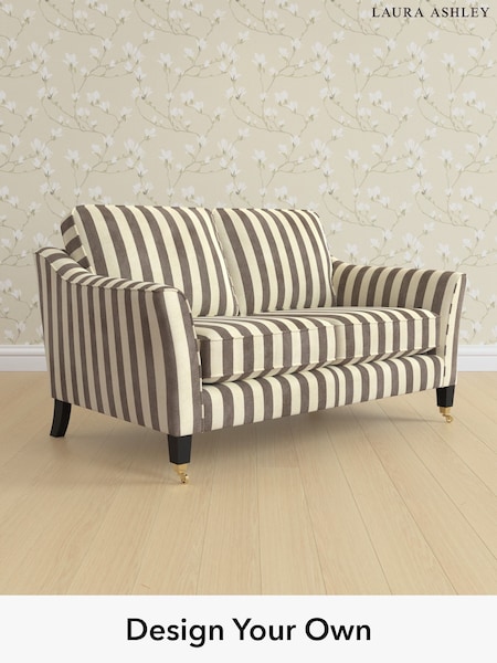 Orla Stripe/Dark Truffle Natural Marford By Laura Ashley (W47637) | £1,225