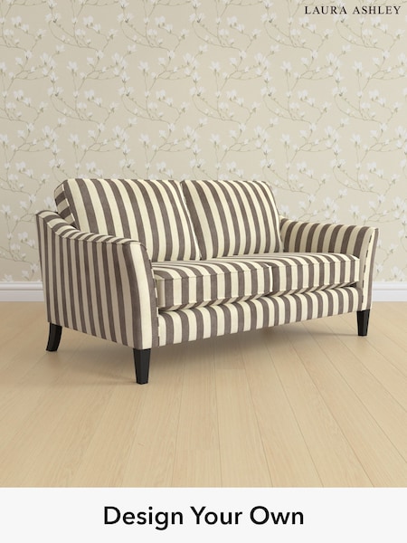 Orla Stripe/Dark Truffle Natural Marford By Laura Ashley (W47637) | £1,325