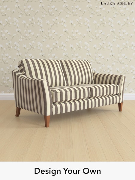 Orla Stripe/Dark Truffle Natural Marford By Laura Ashley (W47637) | £1,325