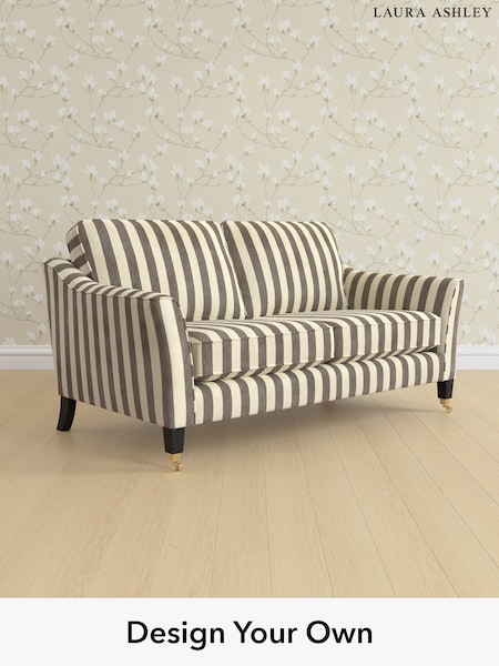 Orla Stripe/Dark Truffle Natural Marford By Laura Ashley (W47637) | £1,325