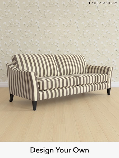 Orla Stripe/Dark Truffle Natural Marford By Laura Ashley (W47637) | £1,525