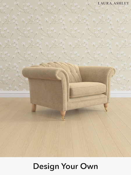 Peyton/Sable Natural Gloucester Button Back By Laura Ashley (W47714) | £1,000