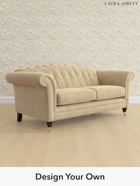 Peyton/Sable Natural Gloucester Button Back By Laura Ashley (W47714) | £1,350