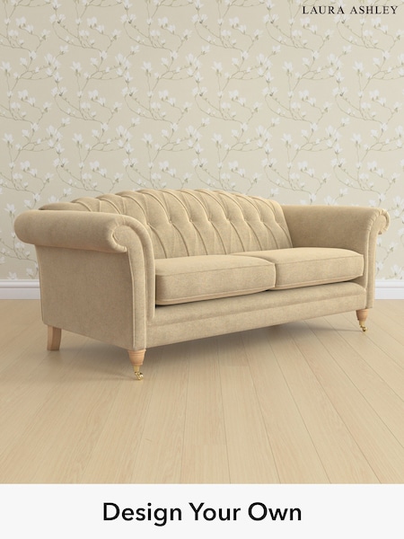 Peyton/Sable Natural Gloucester Button Back By Laura Ashley (W47714) | £1,450
