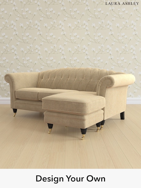 Peyton/Sable Natural Gloucester Button Back By Laura Ashley (W47714) | £1,800