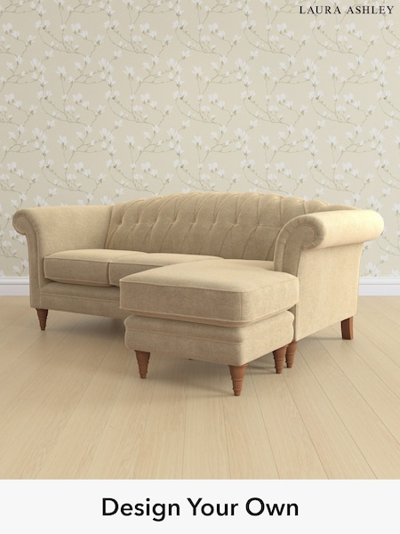 Peyton/Sable Natural Gloucester Button Back By Laura Ashley (W47714) | £1,800