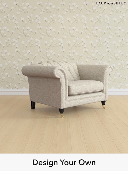 Tichwell/Stone Natural Gloucester Button Back By Laura Ashley (W47745) | £1,000