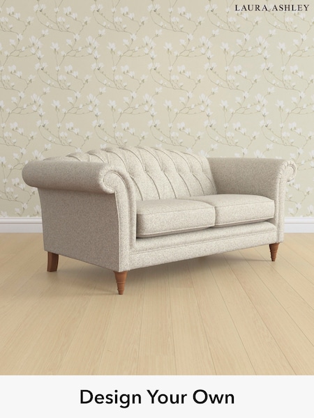 Tichwell/Stone Natural Gloucester Button Back By Laura Ashley (W47745) | £1,250