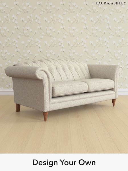 Tichwell/Stone Natural Gloucester Button Back By Laura Ashley (W47745) | £1,350