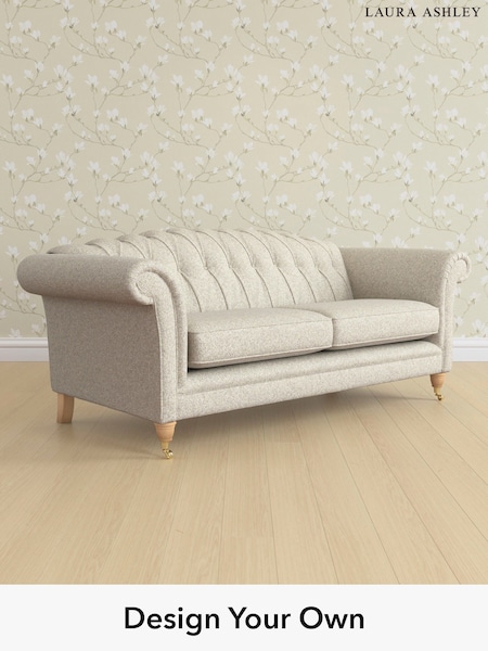 Tichwell/Stone Natural Gloucester Button Back By Laura Ashley (W47745) | £1,450